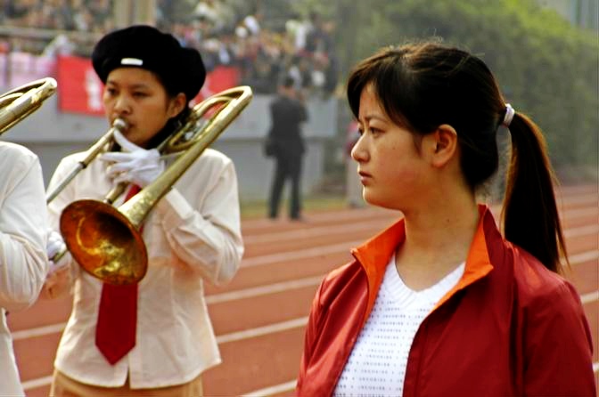 天台县学校"生态德育"工程启动仪式暨少年先锋队成立55周年少先队大检阅