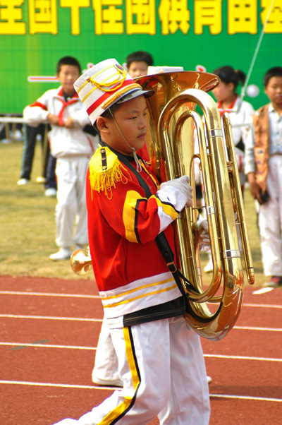 天台县学校"生态德育"工程启动仪式暨少年先锋队成立55周年少先队大检阅
