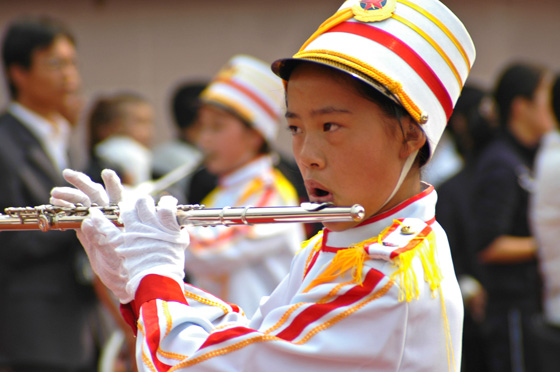天台县学校"生态德育"工程启动仪式暨少年先锋队成立55周年少先队大检阅
