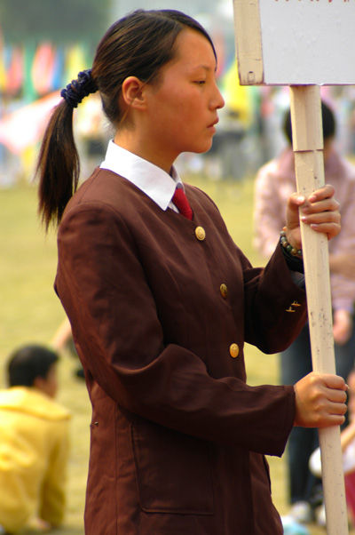 天台县学校"生态德育"工程启动仪式暨少年先锋队成立55周年少先队大检阅