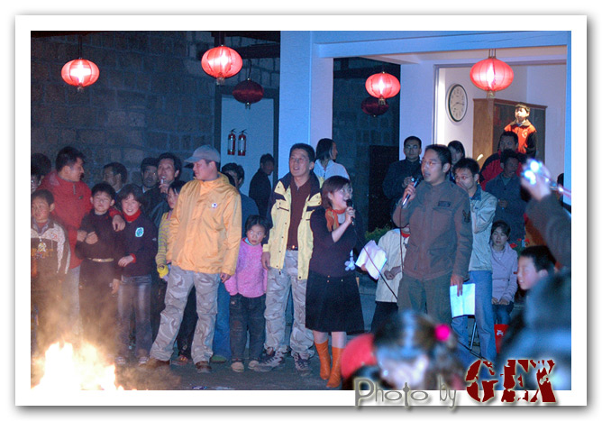 台州汽车俱乐部_天台石梁宾馆之夜_篝火晚会