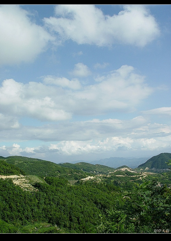 高山、流云