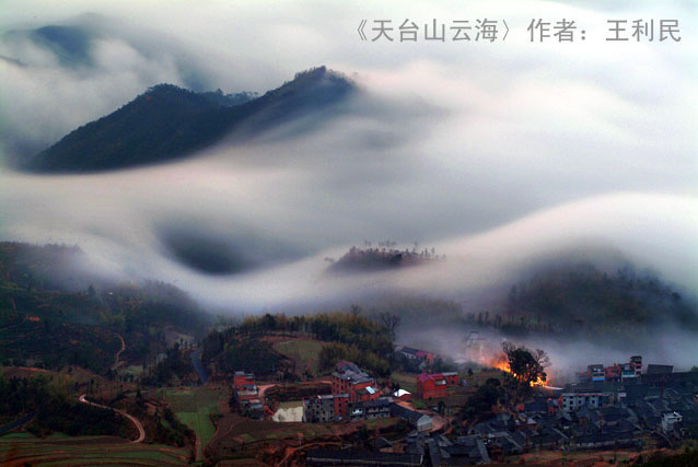 天台山云海--摄影:王利民