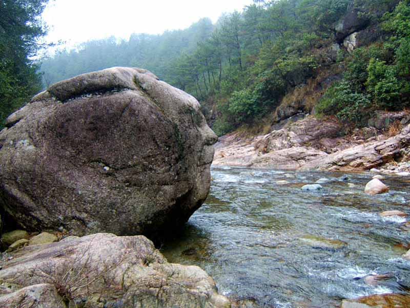 毛泽东在鄣山大峡谷视察