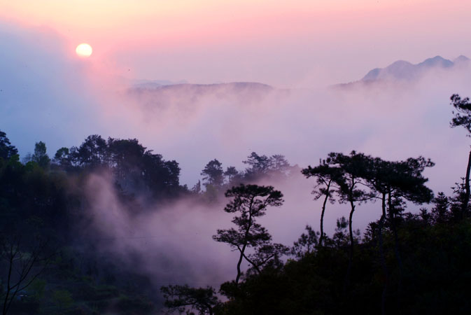 天台山云海