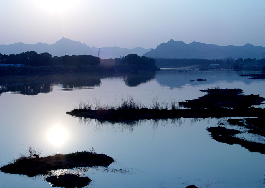 清溪夕阳