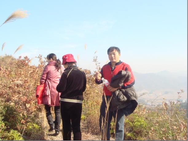 [原创]爬光秃秃的毛草山________吃火辣辣的酸菜鱼________摘铁蒂青的金橘子