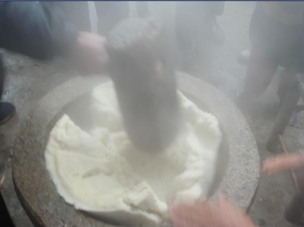 [天台驴友俱乐部]活动____捣水糕 . 过大年