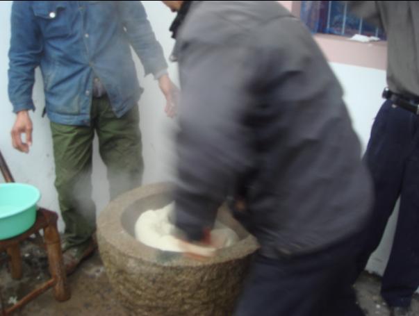 [天台驴友俱乐部]活动____捣水糕 . 过大年
