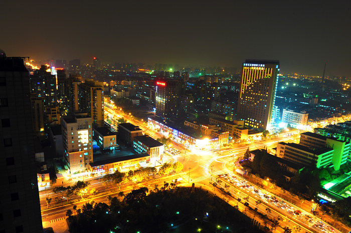 鹿眼光圈之杭州夜景