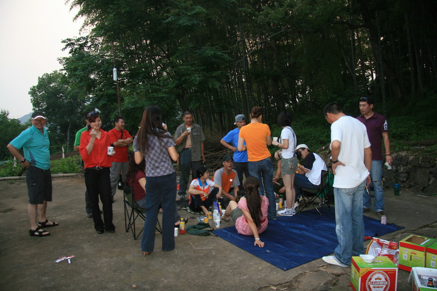 090613天台驴友俱乐部和乐清老狼户外俱乐部塔头寺联欢