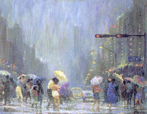 雨中散步