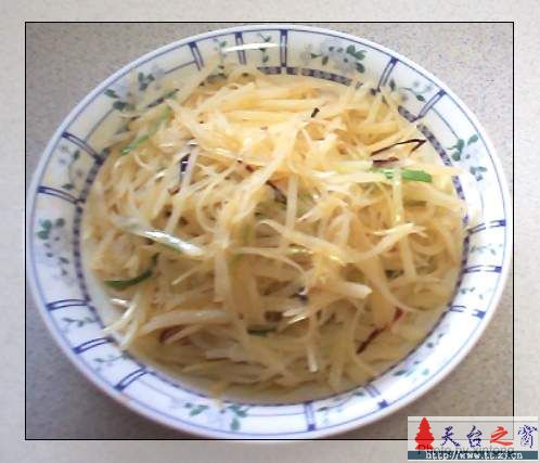 中午做了道醋溜土豆丝 想学的来