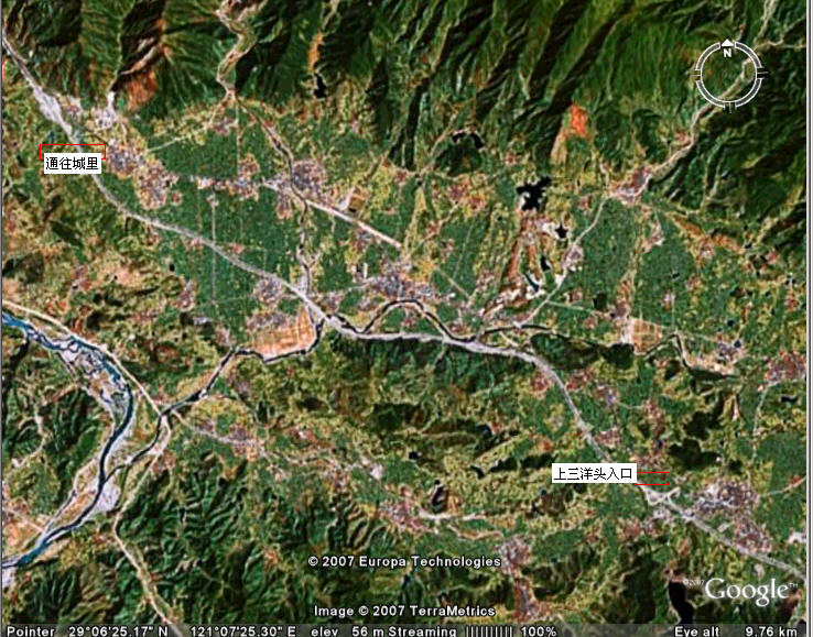 寻找坦头地形地图