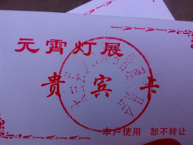 晚上去看灯展